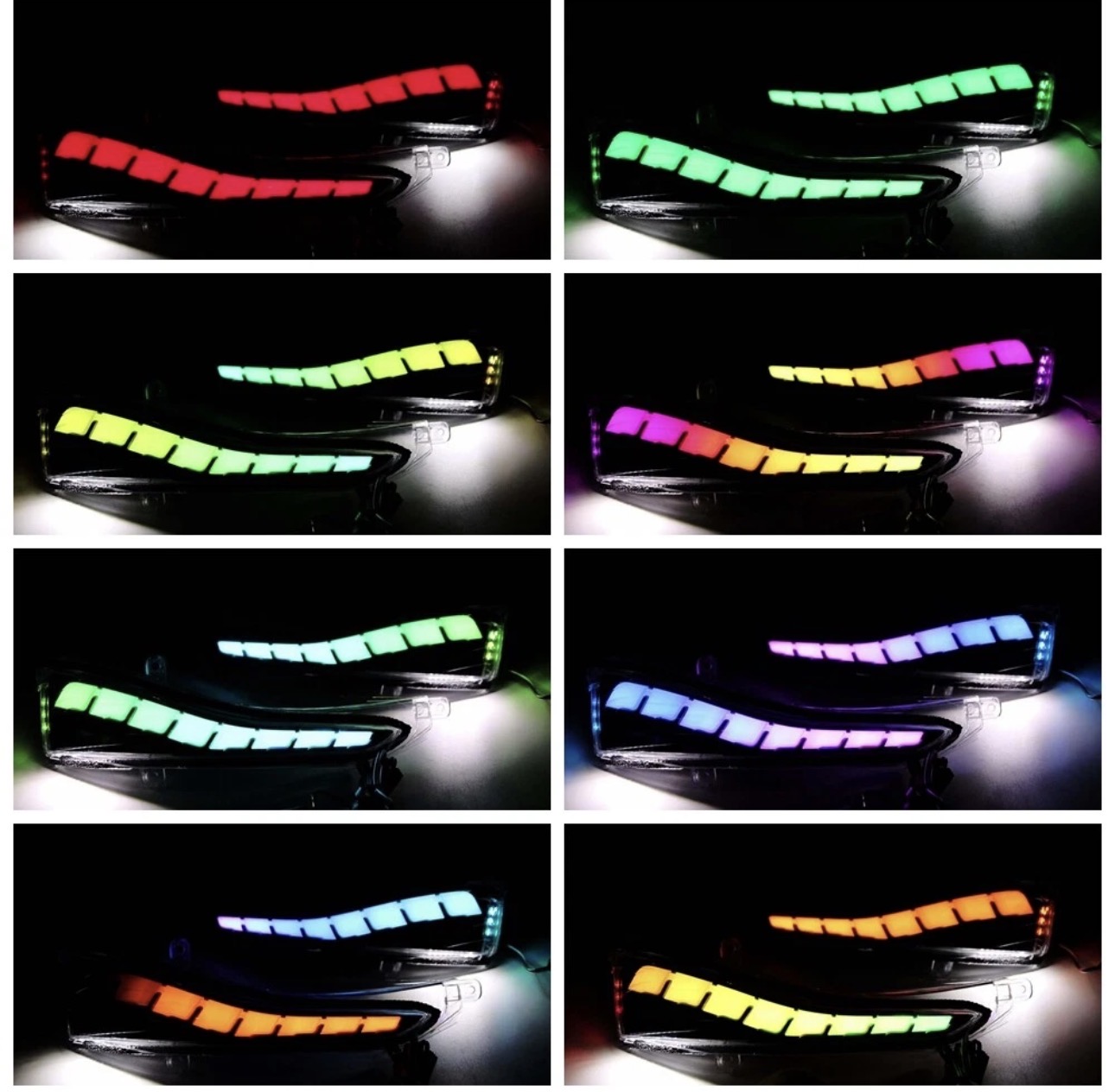 RGB Sequential Mirror Lights