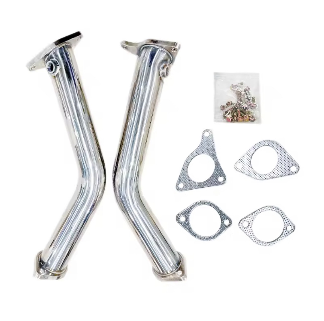 Q50/Q60 VR30 Lower Downpipes view 2
