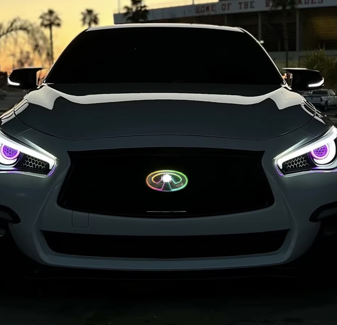 2018+ Q50 RGB LED Car Emblem view 2
